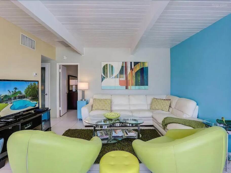 Serene 4 Bed 3 Bath Heated Pool Natural Backyard Heart Of Παλμ Σπρινγκς Εξωτερικό φωτογραφία